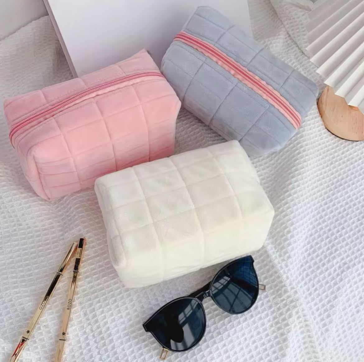 Plush Makeup Bag for Women