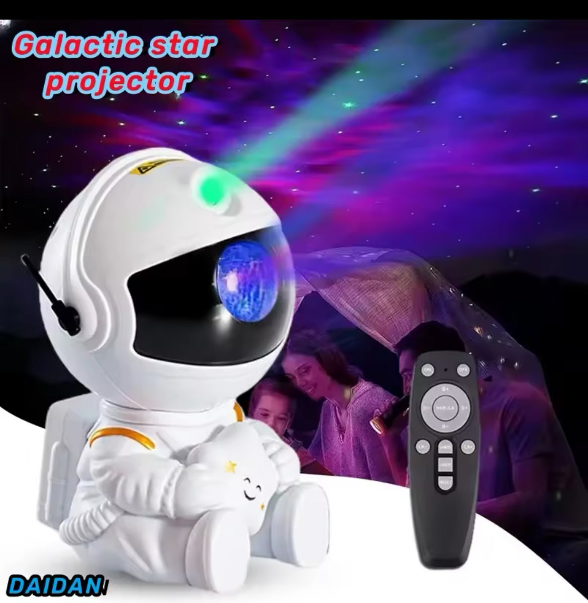 Galaxy Star Projector Night Light Astronaut